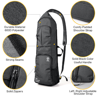 warrior2 yoga mat carrier bag back pack gym pilates details zoom in