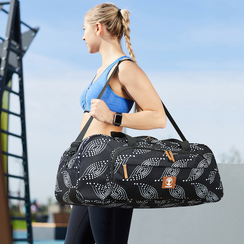 jovati Gym Bag with Yoga Mat, Travel Bag for Sports and Weekend