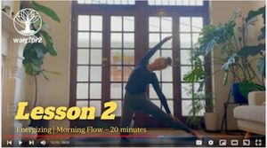free yoga sequence video moring girl