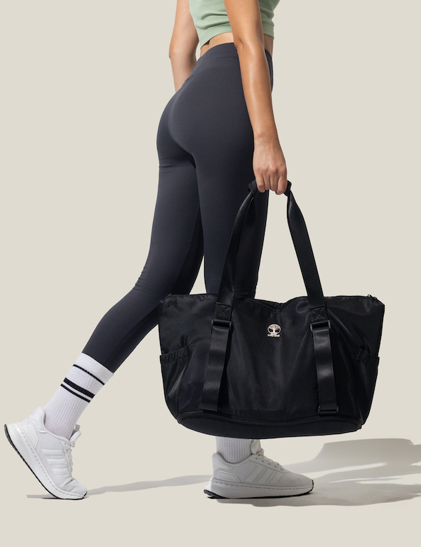 women nice body active wear carrying warrior2 tote bag fashionably